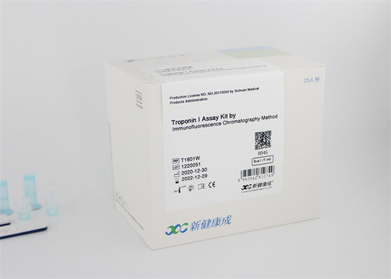 Bộ xét nghiệm đánh dấu tim mạch POCT Máy phân tích miễn dịch huỳnh quang 40ng / ML CE